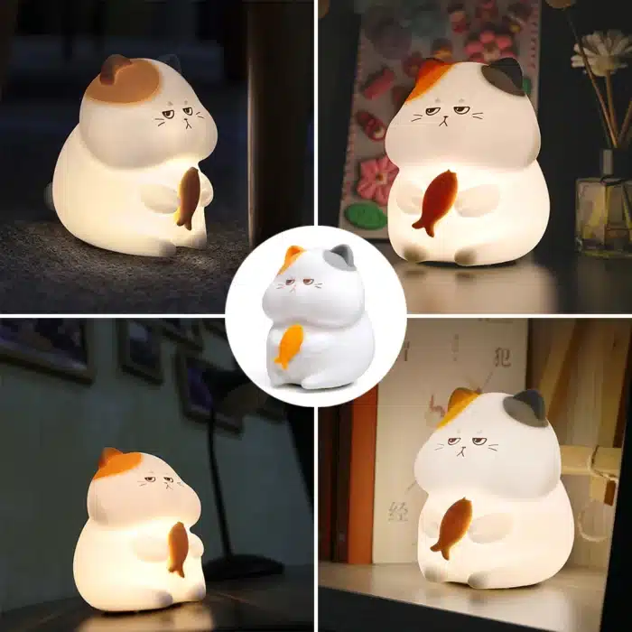 Veilleuse chat silicone​ 2