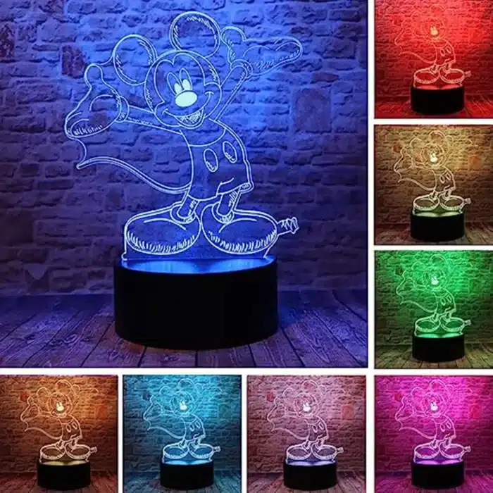 Lampe 3d mickey 1